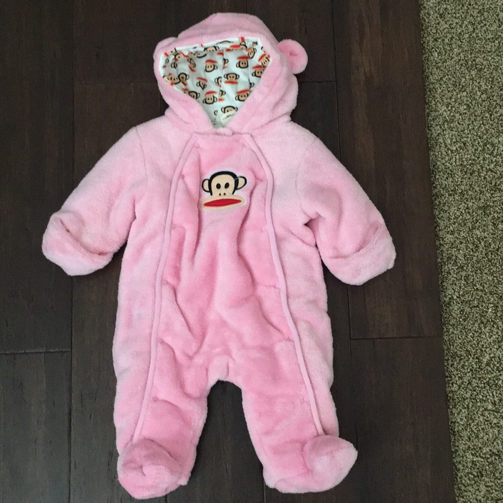 Paul Frank Bunting Pink Size 3/6 Mo Fully Lined